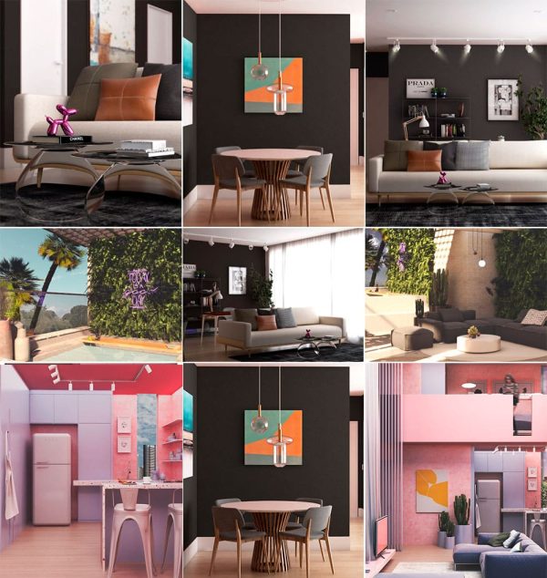 Acima, 3Ds desenvolvidos por Kananda Galvão, através da plataforma +Lev